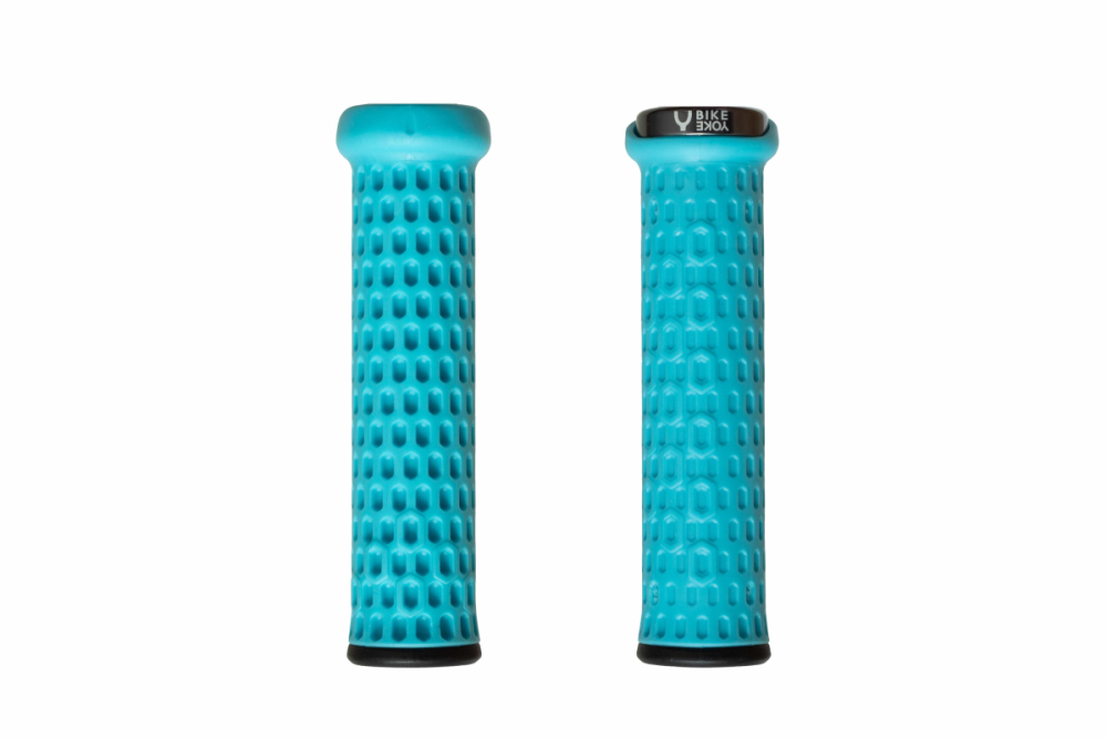 BikeYoke Grippy Lock-on Grip. Blue.