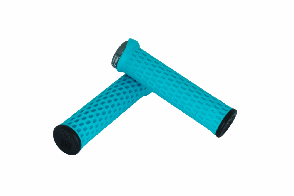 BikeYoke Grippy Lock-on Grip. Blue.
