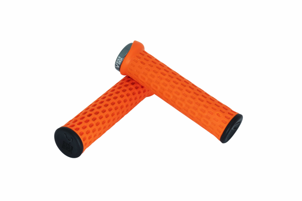 BikeYoke Grippy Lock-on Grip. Orange.