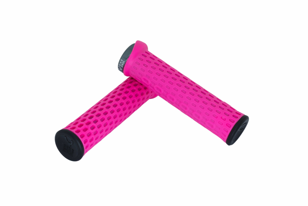 BikeYoke Grippy Lock-on Grip. Pink.