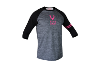 BikeYoke Jersey 3/4, XL. Grey/Pink.