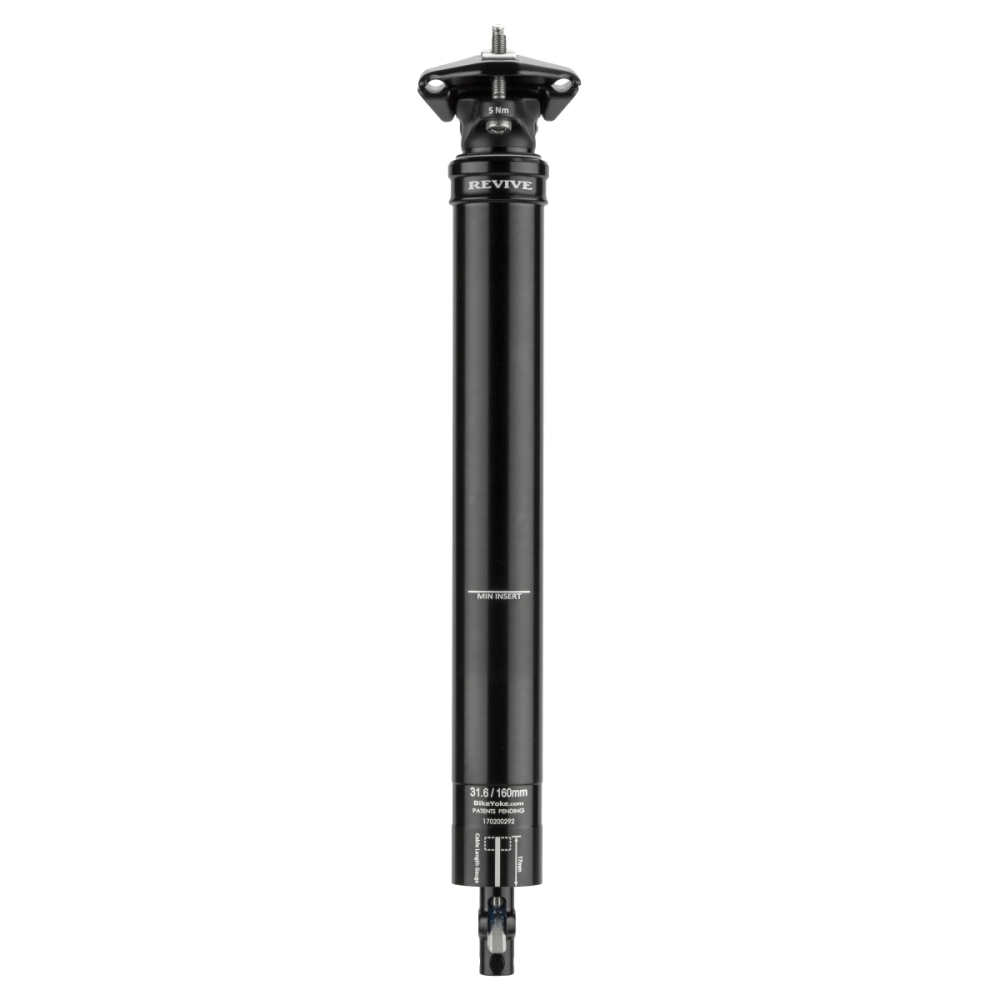 BikeYoke Revive 3.0 Dropper Post, 30.9 mm/160 mm, ohne Hebel.
