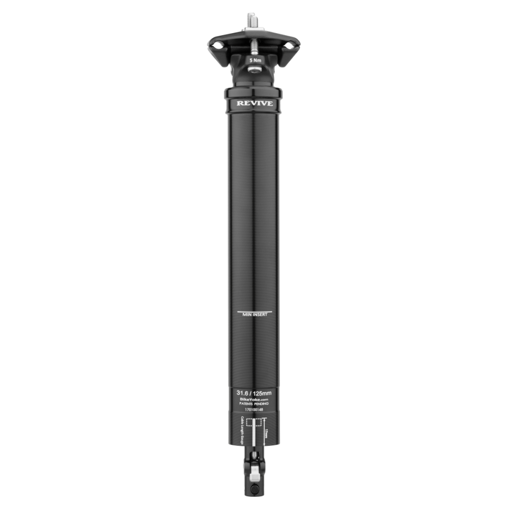 BikeYoke Revive 3.0 Dropper Post, 34.9 mm/125 mm, ohne Hebel.
