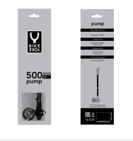 BikeYoke Shock Pump Extra High Pressure, 2-Step-Ventilaufsatz, bis 500 PSI.