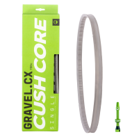 CushCore Gravel/CX Single. 1 x Inserts Gravel/CX, 1 x Tubeless Air Valve Tubeless.