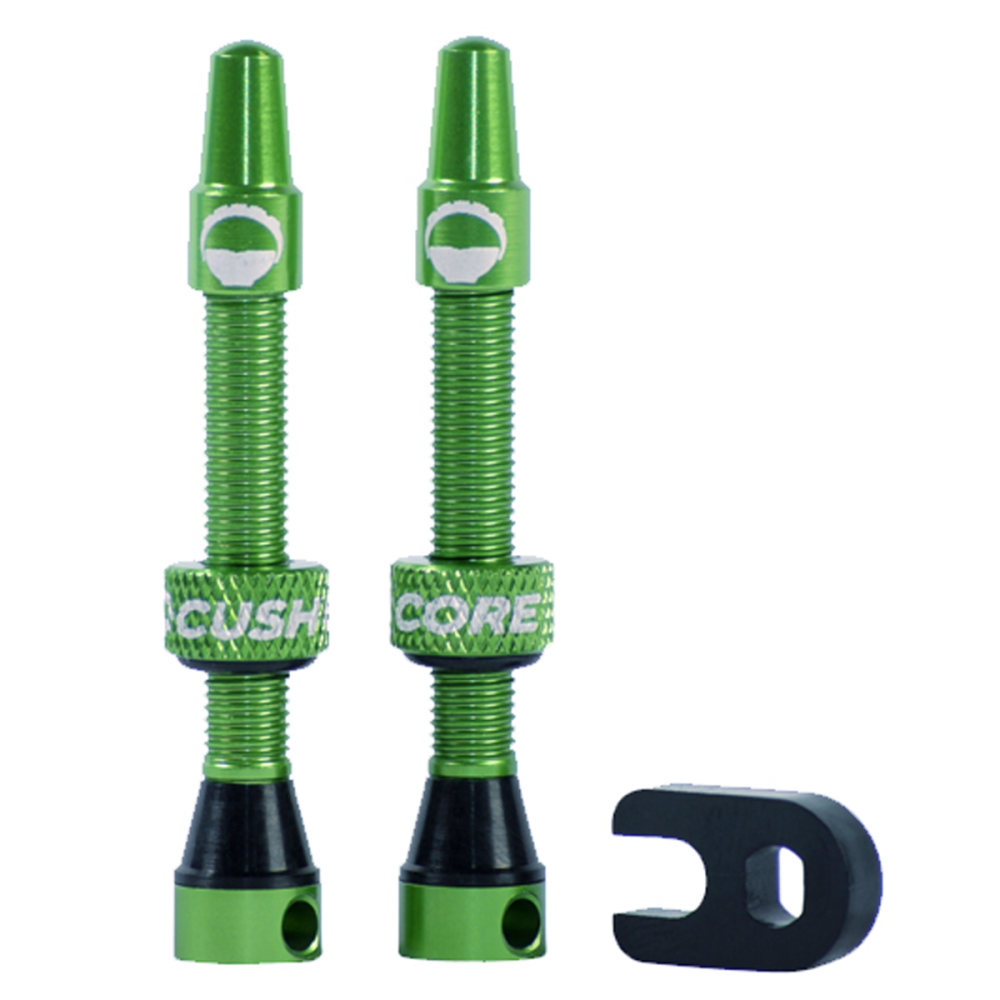 CushCore Tubeless Presta Air Valve Tubeless, 44 mm, /pièces. Green.
