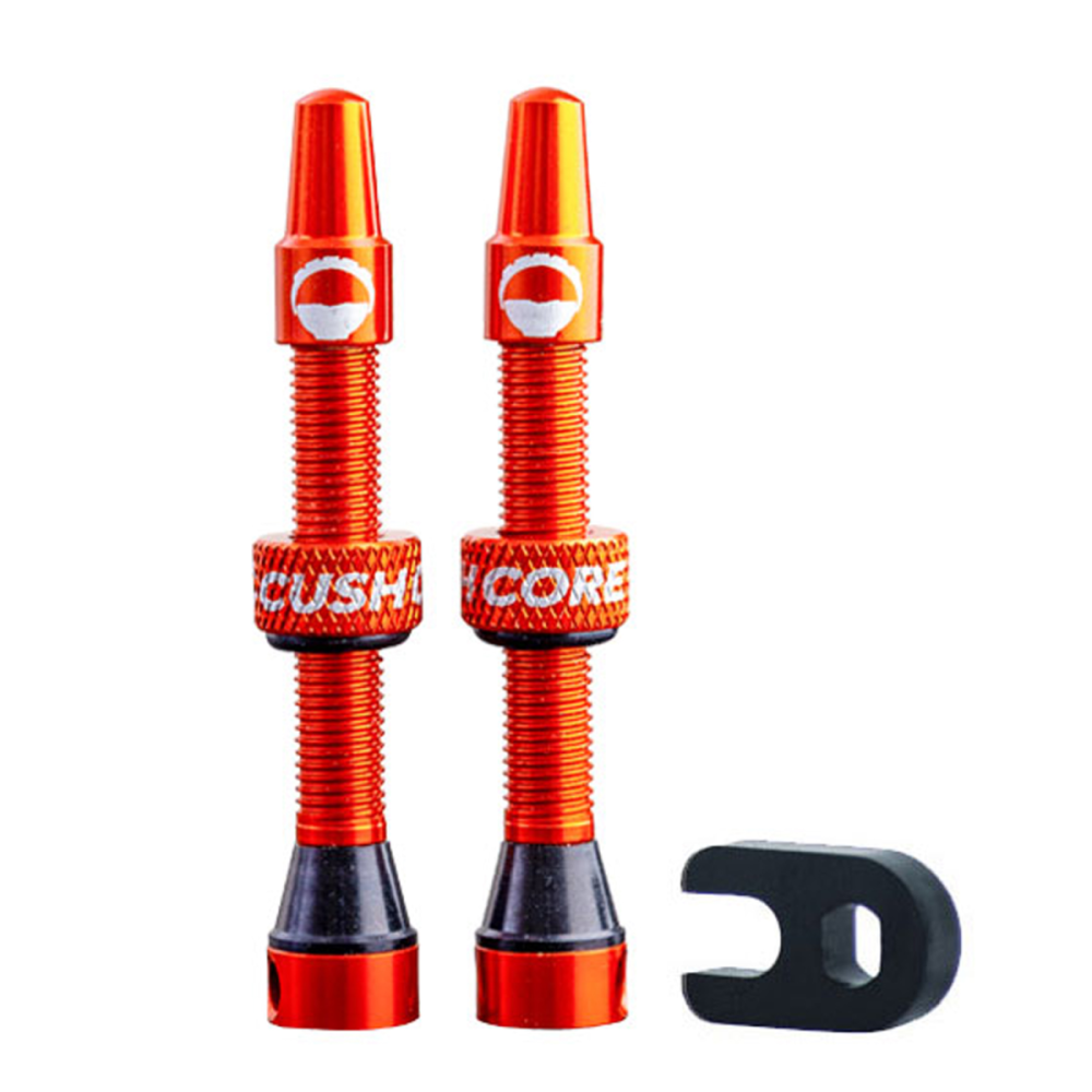 CushCore Tubeless Presta Air Valve Tubeless, 55 mm, /pièces. Orange.