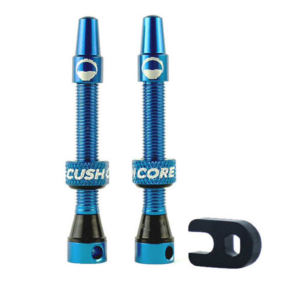 CushCore Tubeless Presta Air Valve Tubeless, 55 mm, /pièces. Royal Blue.
