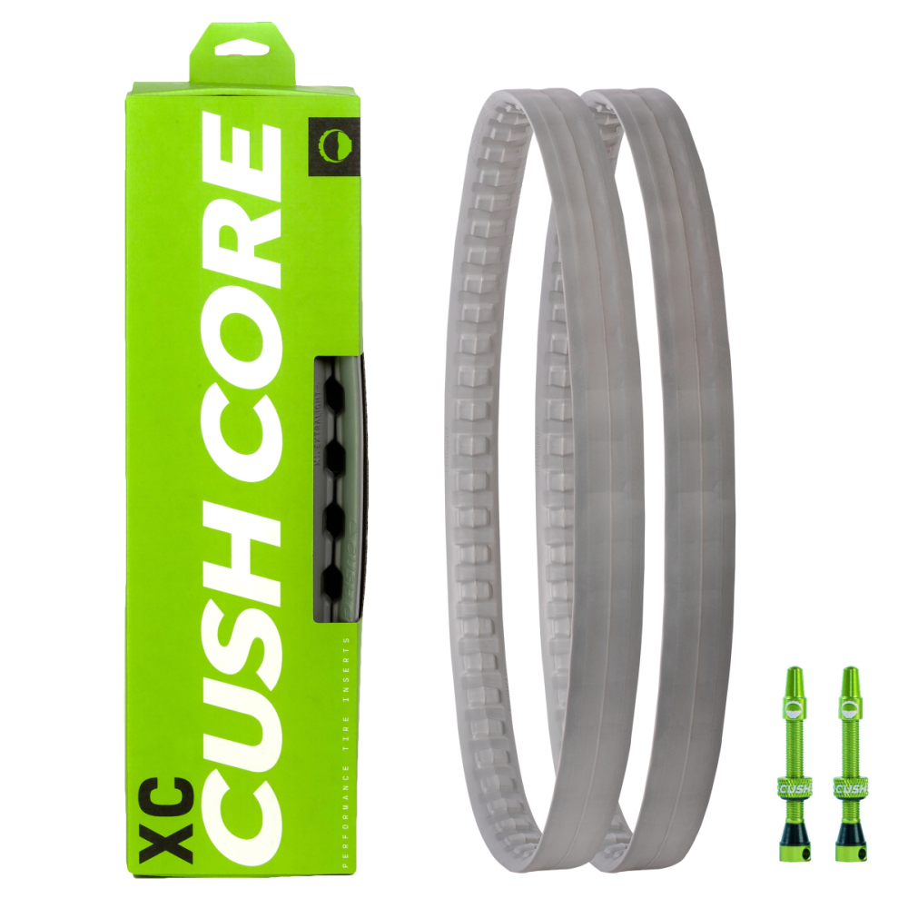 CushCore XC 650B. 2 x XC Inserts 650B, 2 x Tubeless Air Valve Tubeless.