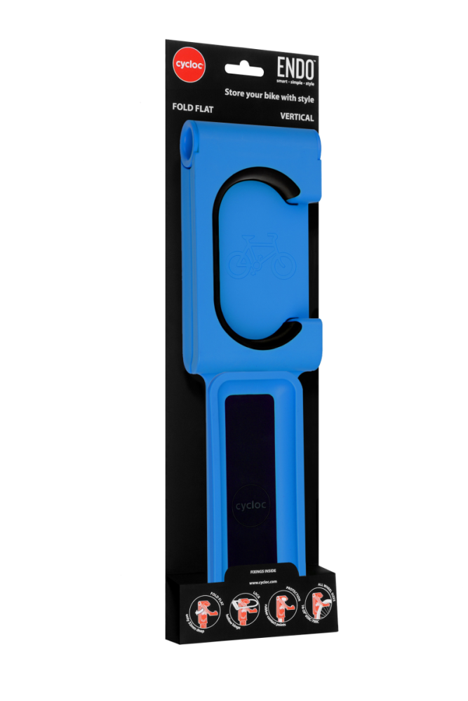 Cycloc Endo, Velo-Wandhalterung. Blau.