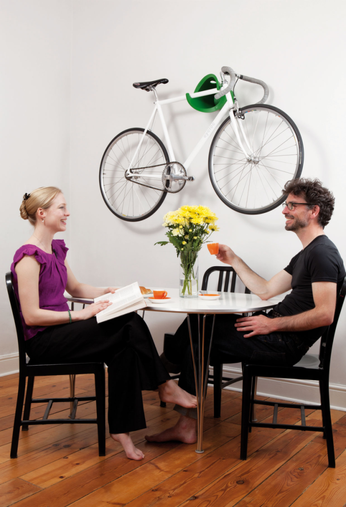 Cycloc Solo, Velo-Wandhalterung. Gelb.