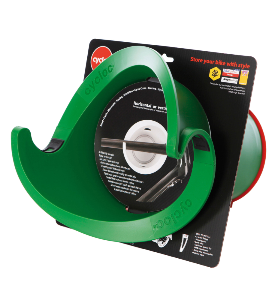 Cycloc Solo, Velo-Wandhalterung. Green.