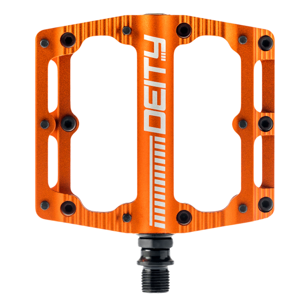 Deity Black Kat Pedale. Orange.