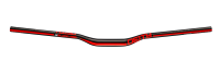 Deity Blacklabel 800 Lenker, 800 mm, 25 mm Rise, 31.8 mm Lenkerklemmung. Black / Red.