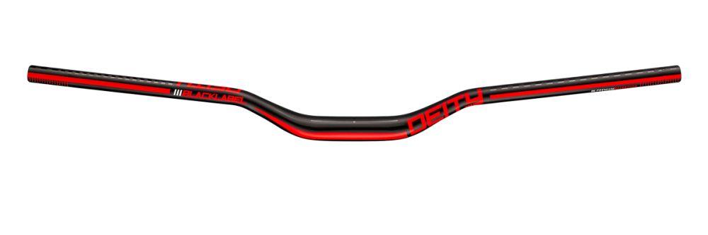 Deity Blacklabel 800 Lenker, 800 mm, 38 mm Rise, 31.8 mm Lenkerklemmung. Black / Red.