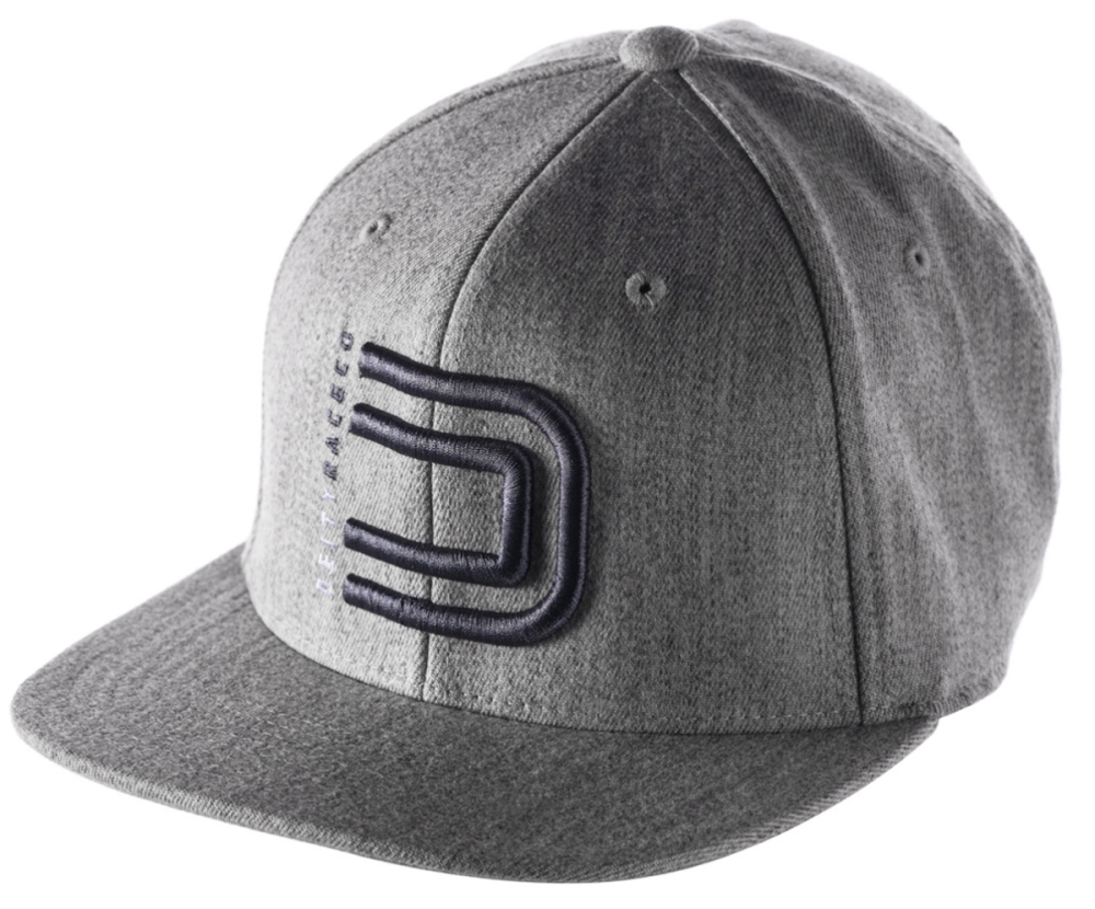 Deity Circuit Snapback Hat. Grey.