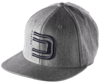 Deity Circuit Snapback Hat. Grey.