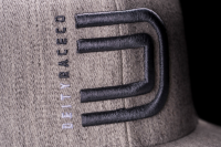 Deity Circuit Snapback Hat. Grey.