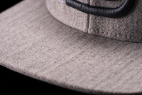 Deity Circuit Snapback Hat. Grey.