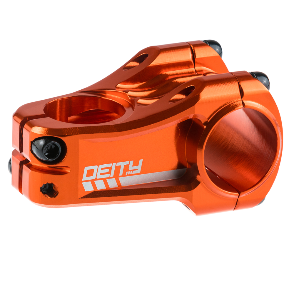 Deity Copperhead Vorbau 50 mm Länge, 31.8 mm Lenkerklemmung. Orange.