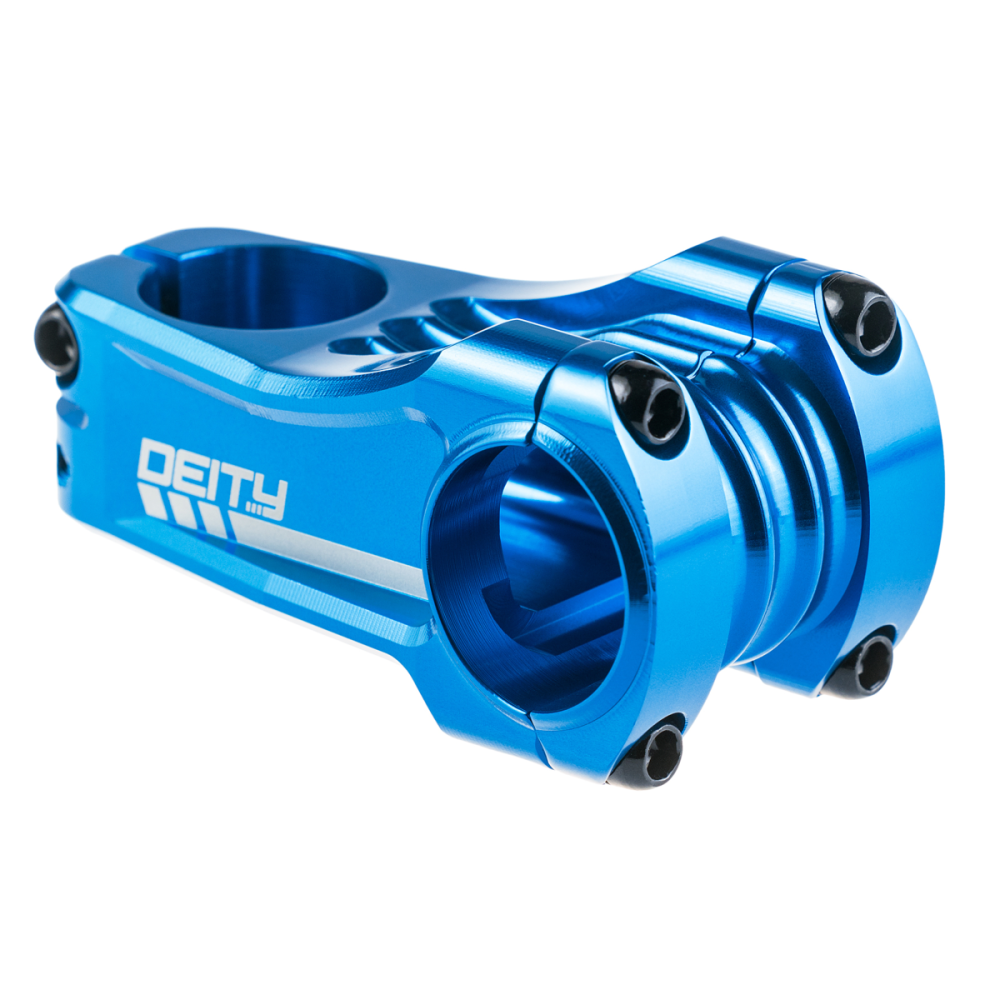Deity Copperhead Vorbau 65 mm Länge, 31.8 mm Lenkerklemmung. Blue.