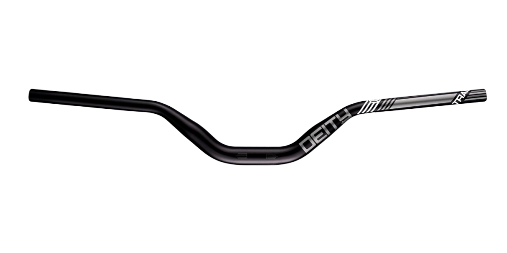 Deity Highside 760 Lenker, 760 mm, 80 mm Rise, 31.8 mm Lenkerklemmung. Black / Stealth.