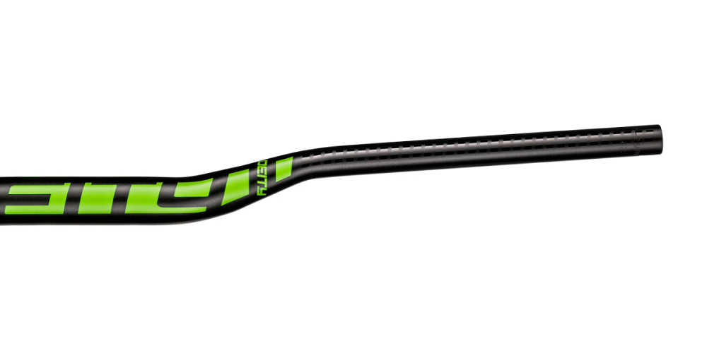 Deity Holeshot 35 Lenker, 825 mm Breite, 25 mm Rise, 35.0 mm Lenkerklemmung. Black/Green.