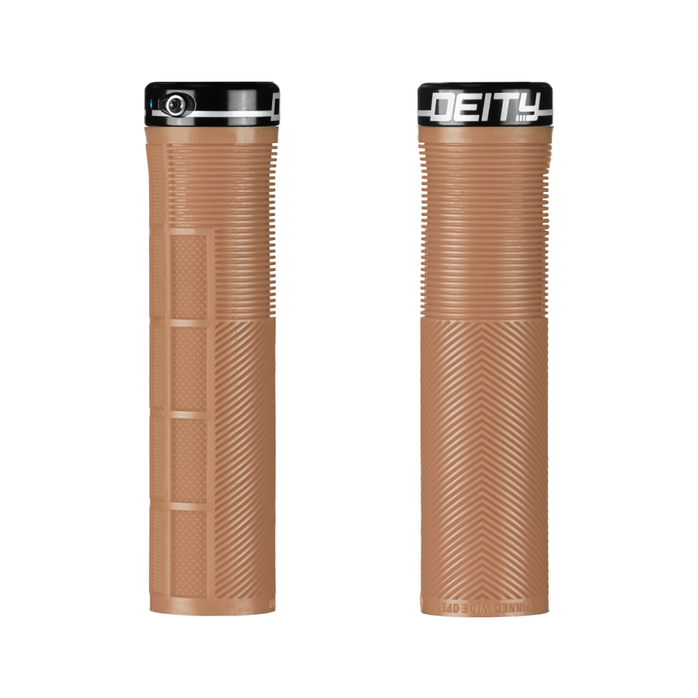 Deity Knuckleduster Lock-on Grip. Gum.
