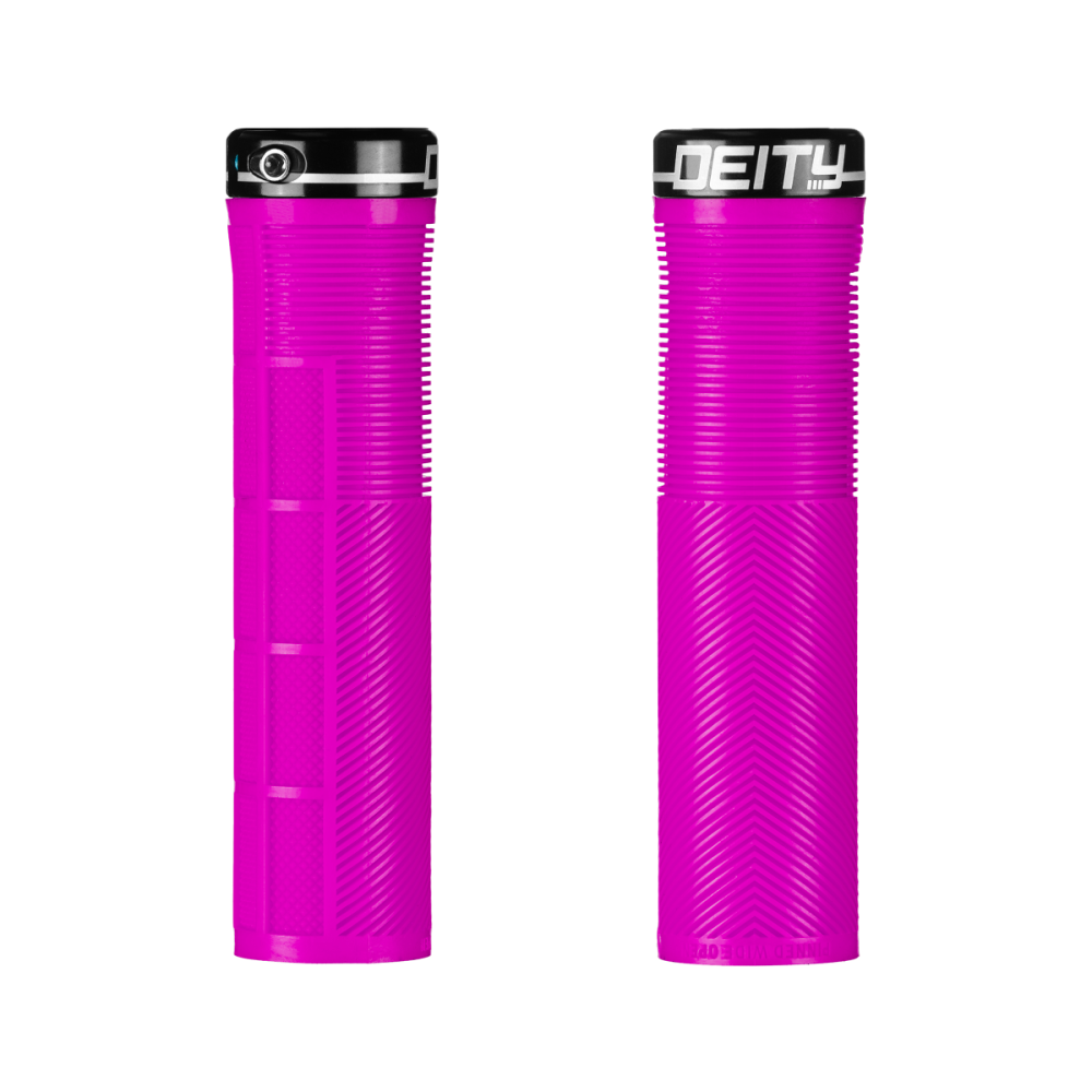 Deity Knuckleduster Lock-on Grip. Pink.