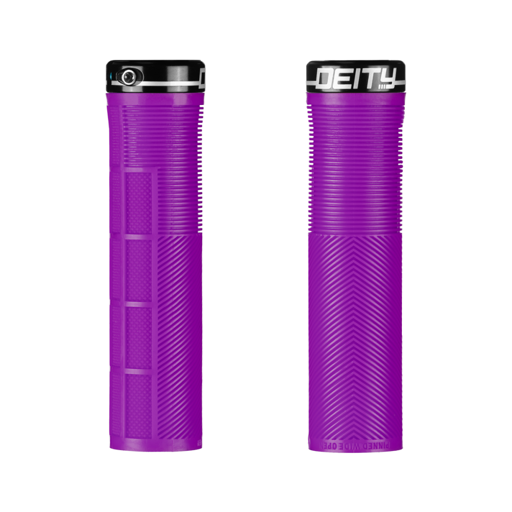 Deity Knuckleduster Lock-on Grip. Purple.