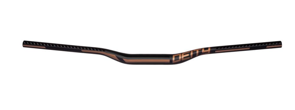 Deity Racepoint Lenker, 810 mm, 25 mm Rise, 35 mm Lenkerklemmung. Black / Bronze.