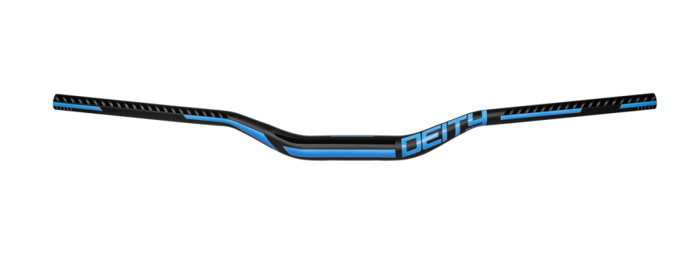 Deity Racepoint Lenker, 810 mm, 38 mm Rise, 35 mm Lenkerklemmung. Black / Blue.