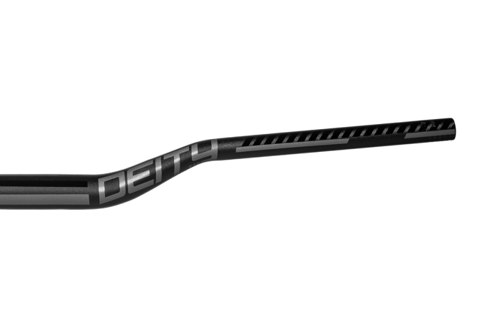 Deity Racepoint Lenker, 810 mm, 38 mm Rise, 35 mm Lenkerklemmung. Black / Stealth.