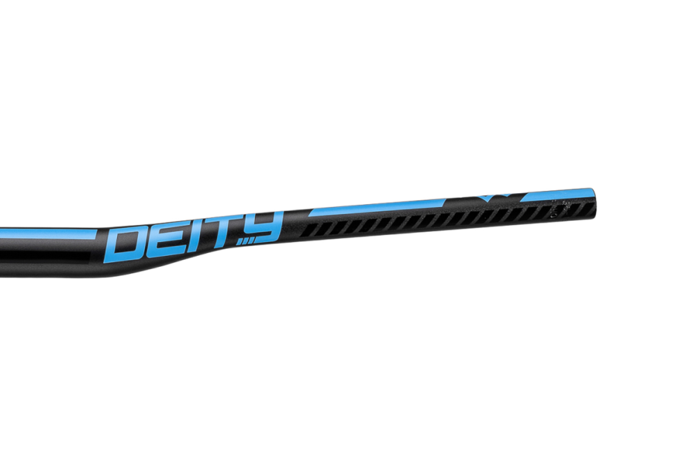 Deity Ridgeline Lenker, 800 mm, 15 mm Rise, 35 mm Lenkerklemmung. Black / Blue.