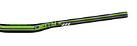 Deity Skyline 787 Lenker, 787 mm Breite, 15 mm Rise, 31.8 mm Lenkerklemmung. Black/Green.