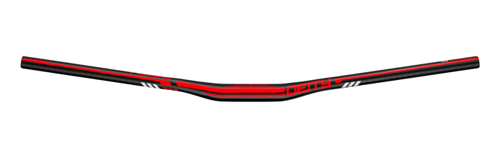 Deity Skyline 787 Lenker, 787 mm Breite, 15 mm Rise, 31.8 mm Lenkerklemmung. Black/Red.
