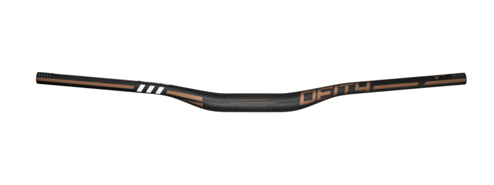 Deity Skywire Carbonlenker, 800 mm, 25 mm Rise, 35 mm Lenkerklemmung. Carbon / Bronze.