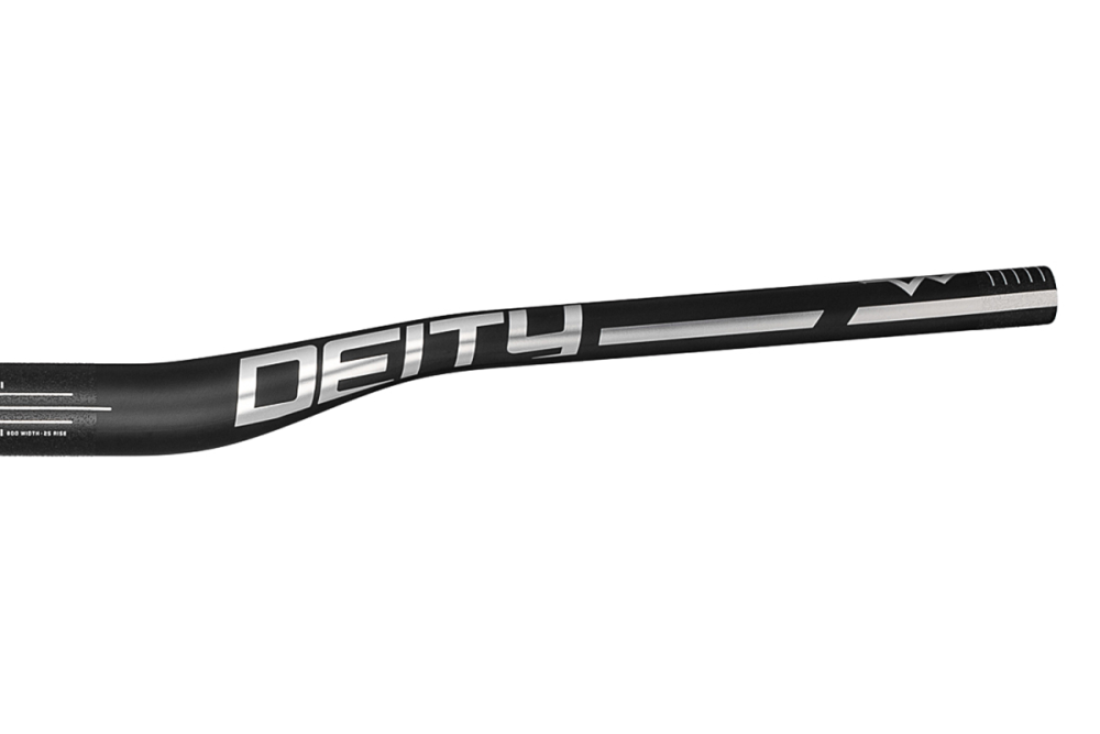 Deity Skywire Carbonlenker, 800 mm, 25 mm Rise, 35 mm Lenkerklemmung. Carbon / Chrome.