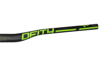 Deity Skywire Carbonlenker, 800 mm, 25 mm Rise, 35 mm Lenkerklemmung. Carbon/Green.