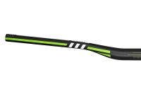 Deity Skywire Carbonlenker, 800 mm, 25 mm Rise, 35 mm Lenkerklemmung. Carbon/Green.
