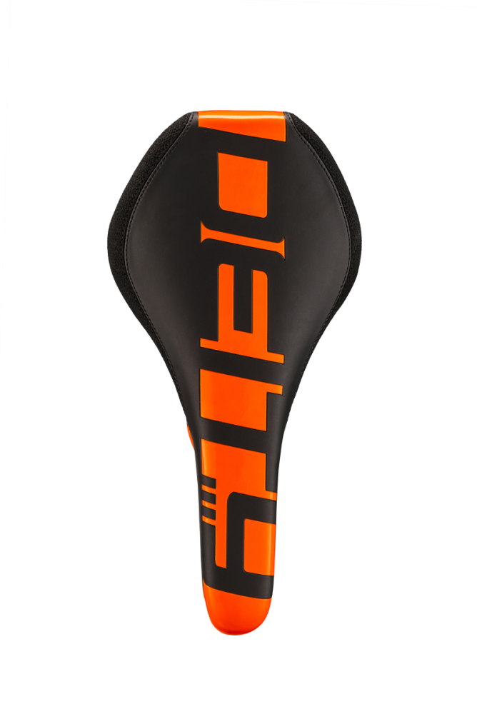 Deity Speedtrap AM Sattel, CroMo. Black / Orange.