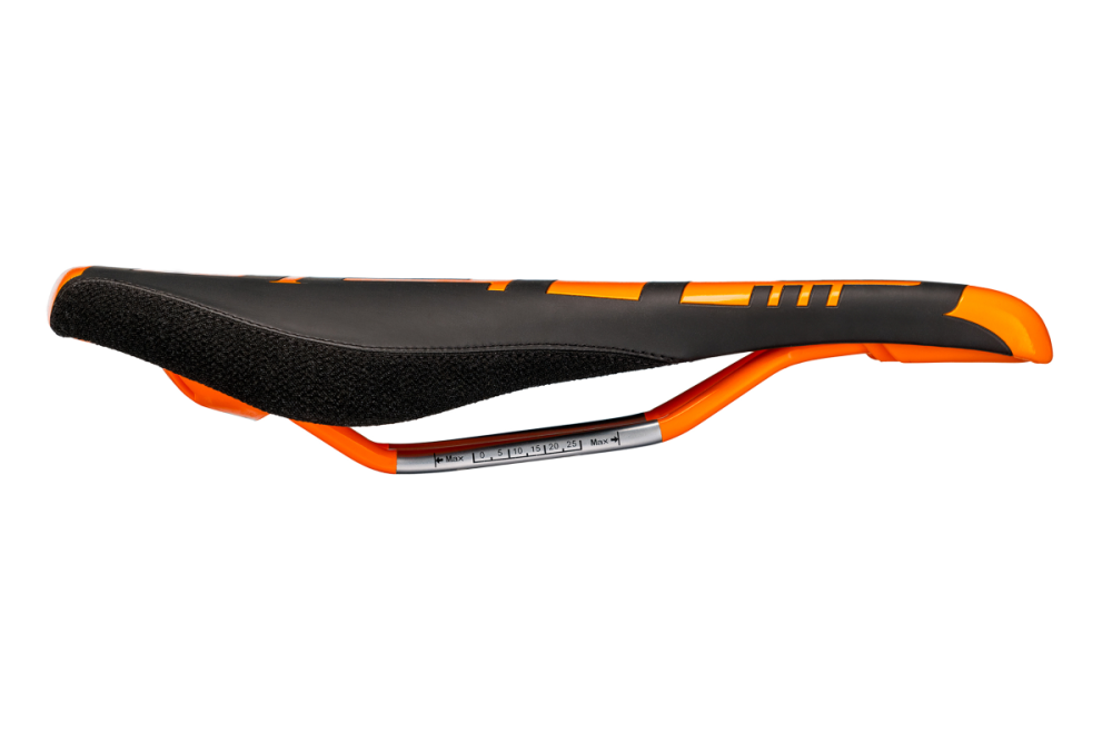 Deity Speedtrap AM Sattel, CroMo. Black / Orange.