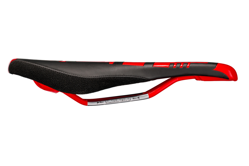 Deity Speedtrap AM Sattel, CroMo. Black / Red.