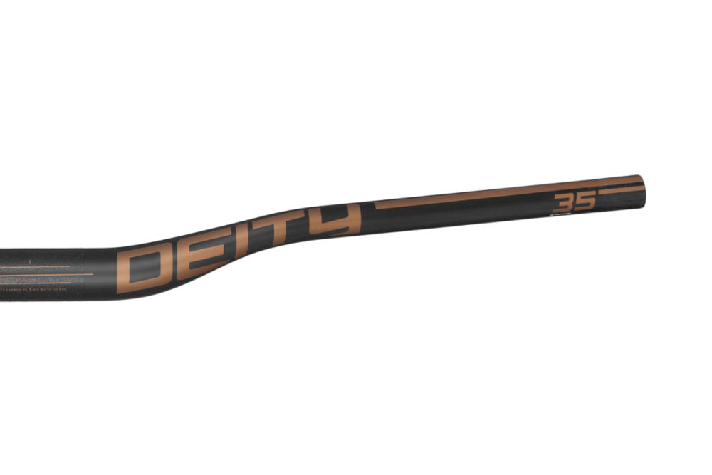 Deity Speedway Carbonlenker, 810 mm, 30 mm Rise, 35 mm Lenkerklemmung. Carbon / Bronze.