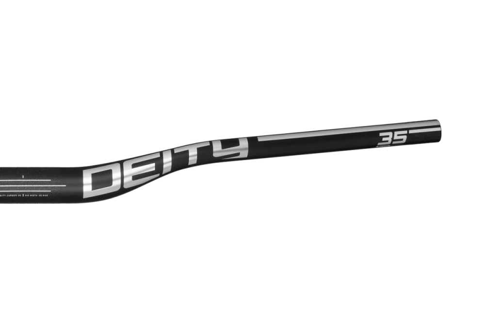 Deity Speedway Carbonlenker, 810 mm, 30 mm Rise, 35 mm Lenkerklemmung. Carbon / Chrome.