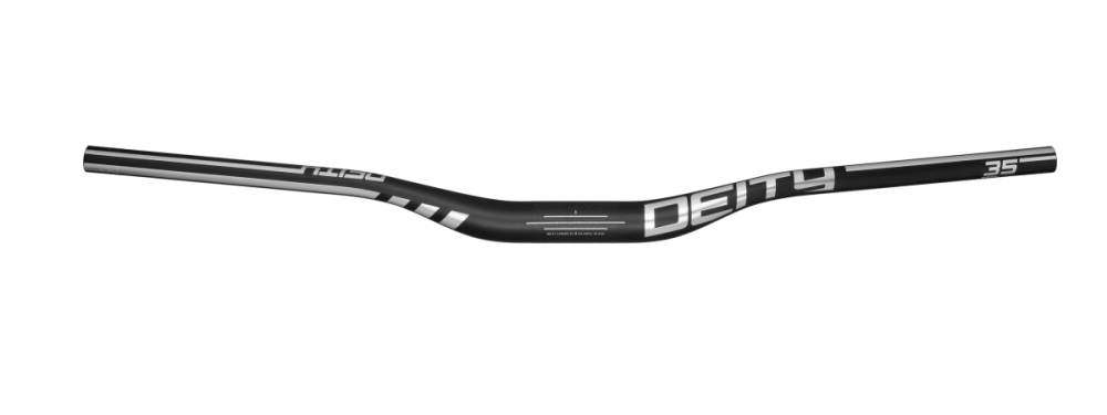 Deity Speedway Carbonlenker, 810 mm, 30 mm Rise, 35 mm Lenkerklemmung. Carbon / Chrome.