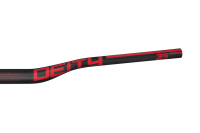 Deity Speedway Carbonlenker, 810 mm, 30 mm Rise, 35 mm Lenkerklemmung. Carbon / Red.