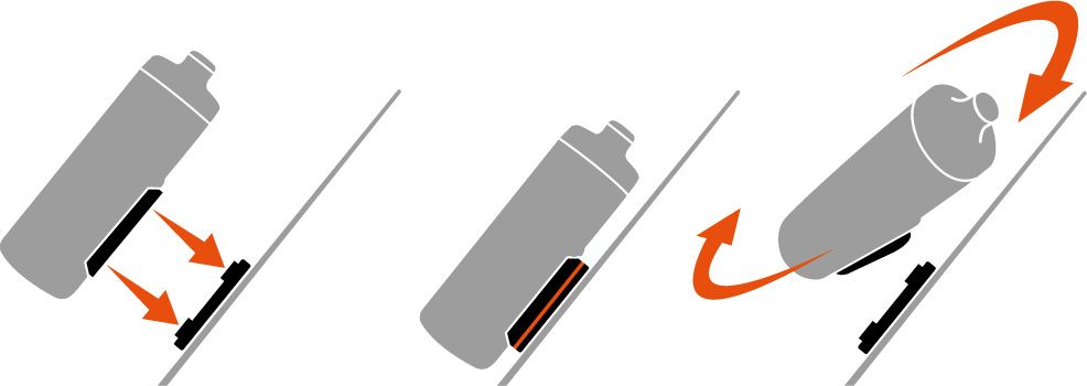 Fidlock TWIST Ersatz-Trinkflasche 450 ml, (ohne Bottle Connector und Base). Transparent Black.