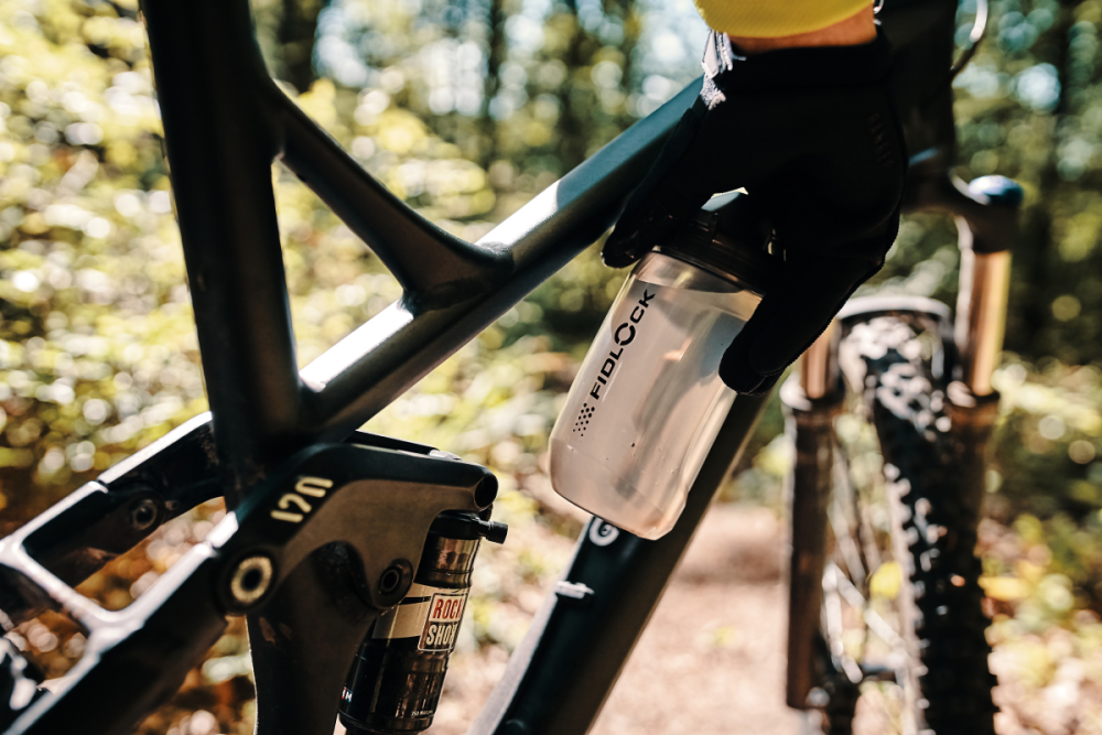 Fidlock TWIST Ersatz-Trinkflasche 450 ml, (ohne Bottle Connector und Base). Transparent Black.