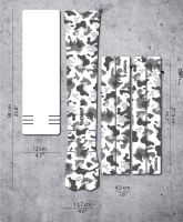 DyedBro E-Bike Frame Protection Camo. Black.